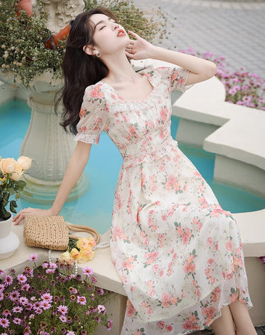 Peony Blush Midikleid