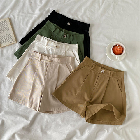 Everyday Neutrals Belted Shorts