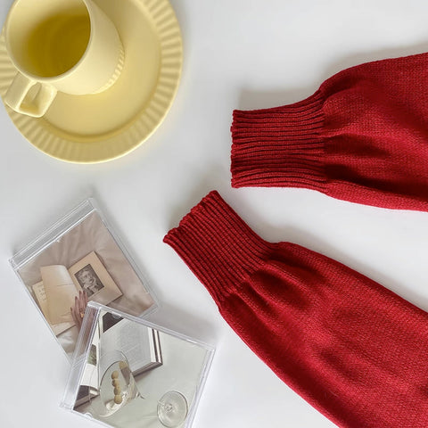 Ribbed Square Neck Mini Sweater Dress