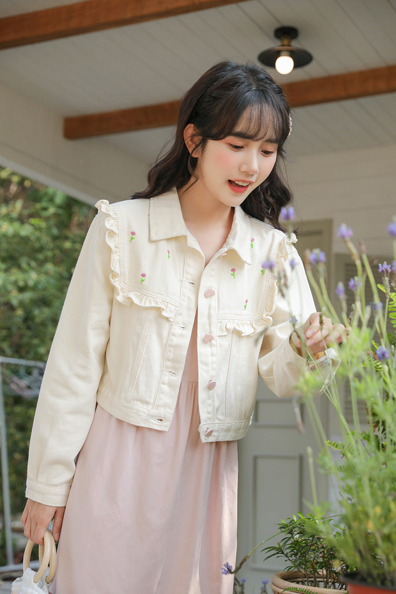 Budding Blossoms Cropped Jacket