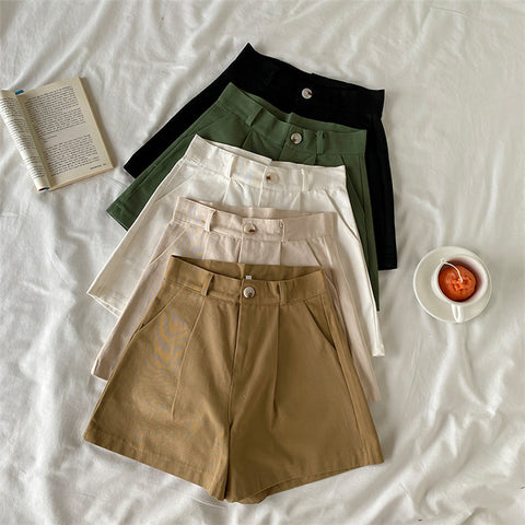 Everyday Neutrals Belted Shorts