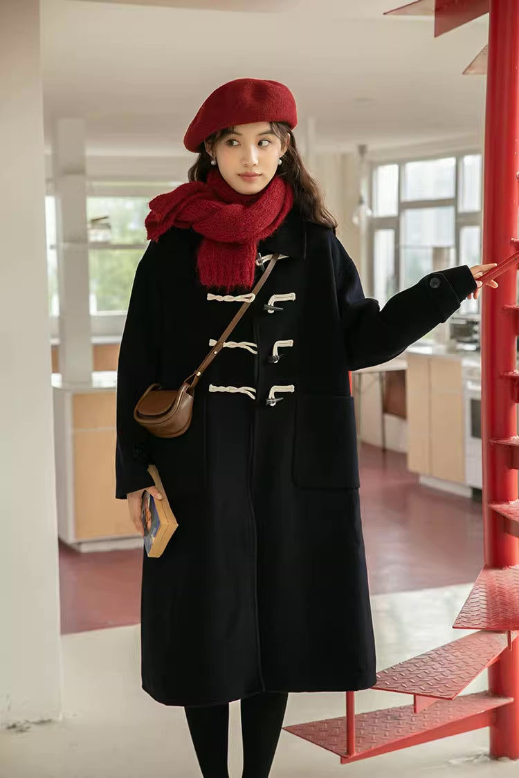 Basic Toggle Button Midi Coat