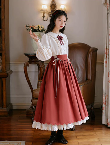 Conjunto de blusa y falda Evergarden
