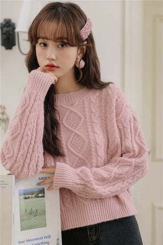 Basic Cable Knit Sweater