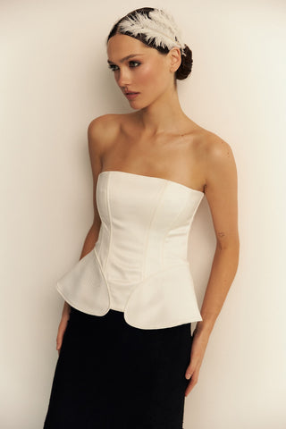 Bandeau Waist Herringbone Corset