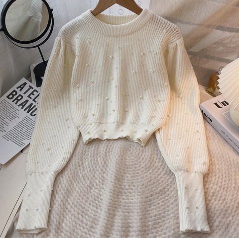 Pearl Cropped Sweater