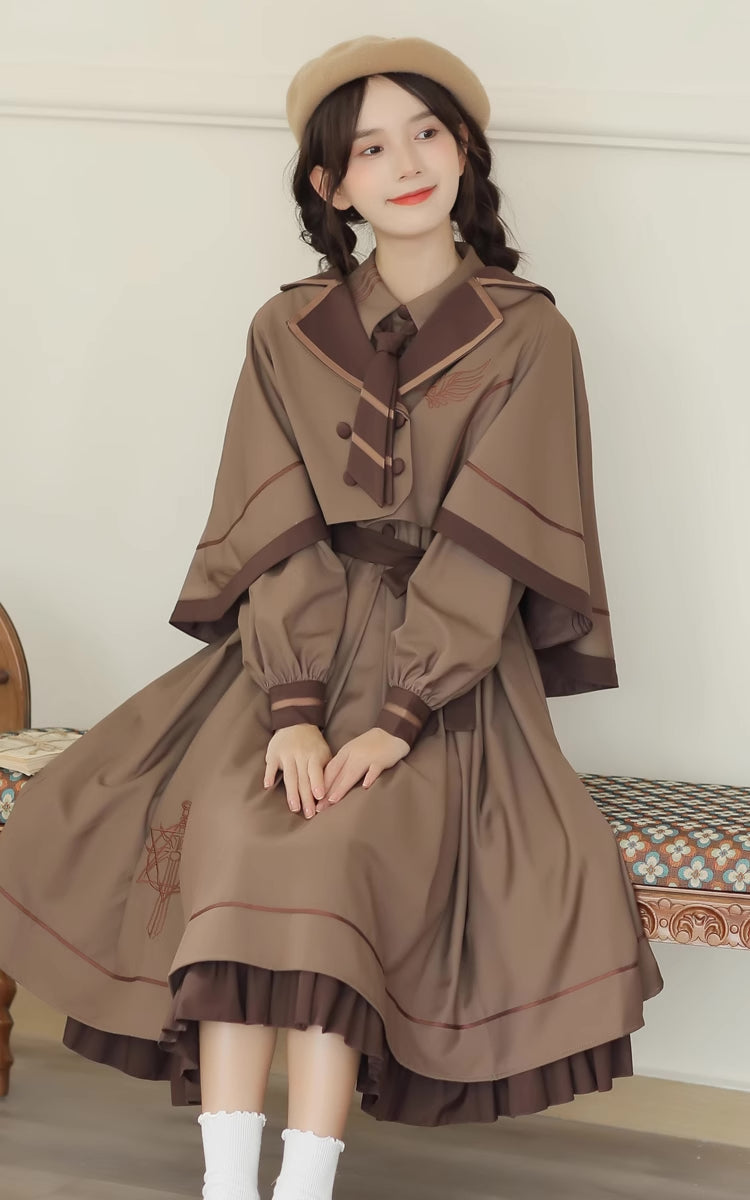 Conjunto de vestido y capa de Little Witch Academia