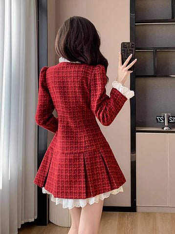 Ruby Love Tweed-Minikleid