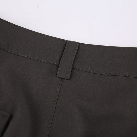 Cross Over Pleated Tailored Pants