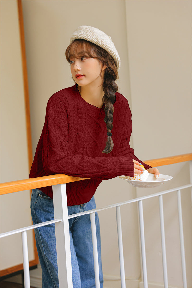 Basic Cable Knit Sweater