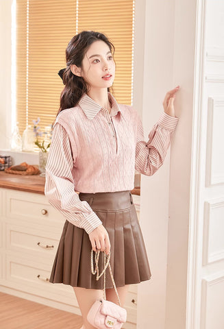 Easy Breezy Twofer Blouse Vest