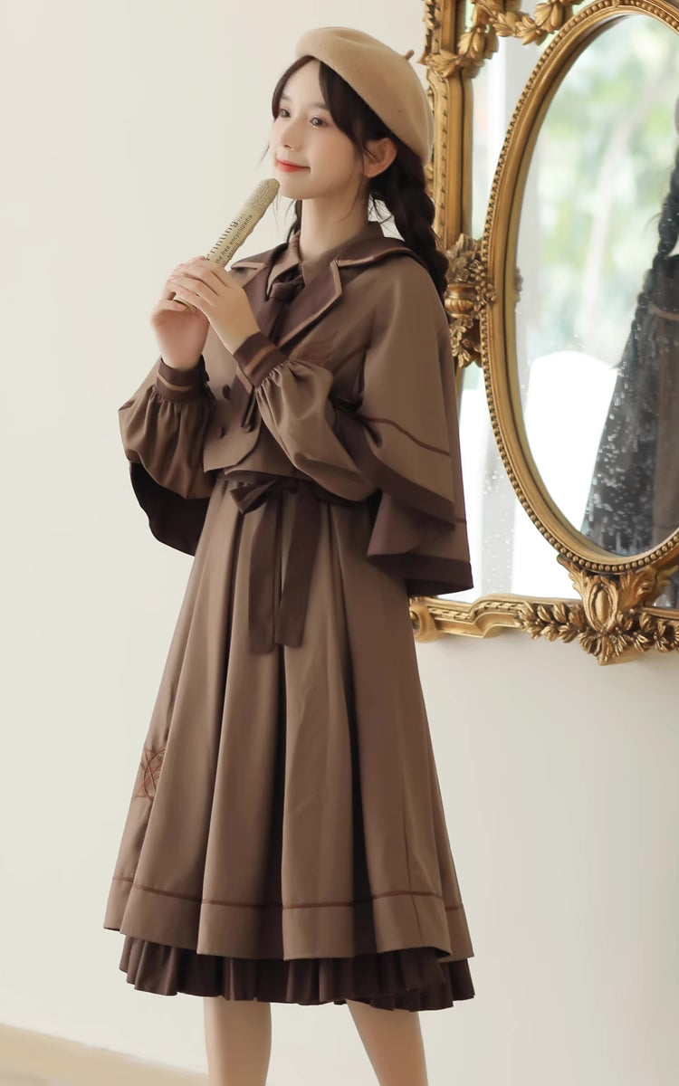 Conjunto de vestido y capa de Little Witch Academia