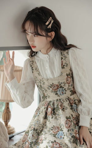 Rustic Rose Babydoll Dress