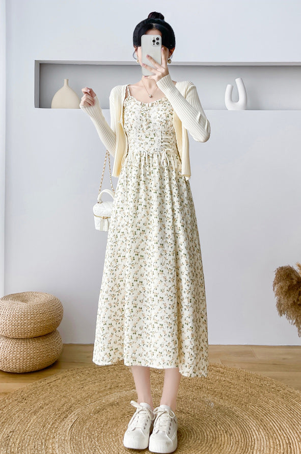Vestido camisola con cordones Spring Rose