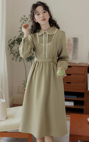 Sunday Tea – Langärmliges Midikleid