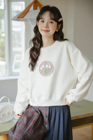 Sudadera de tulipán de crochet