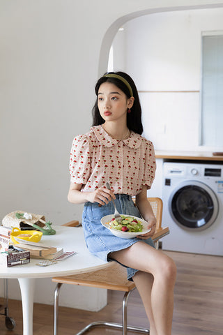 Blusa de jardín retro