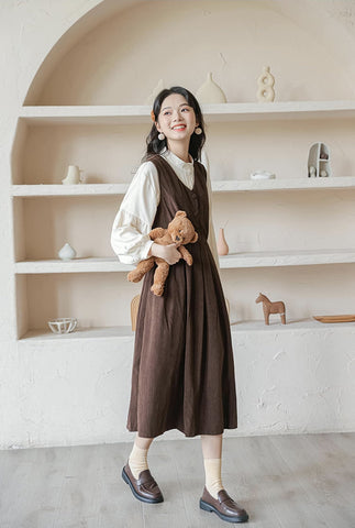 Basic Corduroy Pinafore