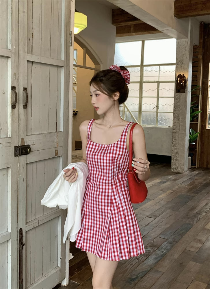 Candy Shop – Minikleid mit Vichy-Karomuster