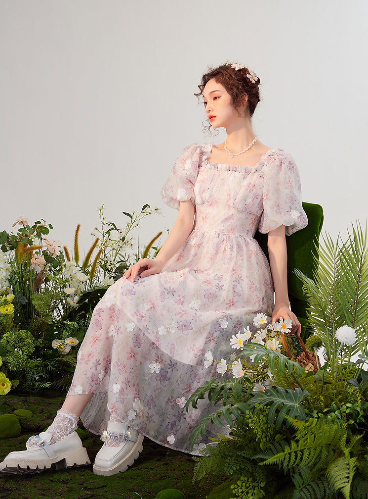 Sakura Blossom Midi Dress