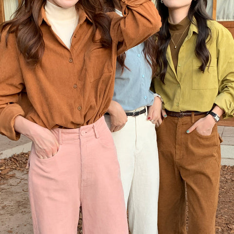 Corduroy Button Up Shirt