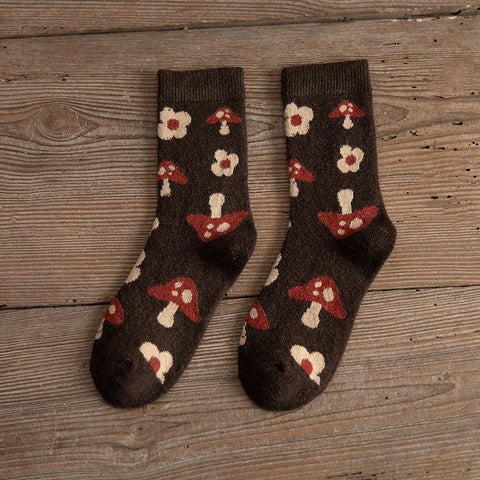 Funky Mushroom Socks