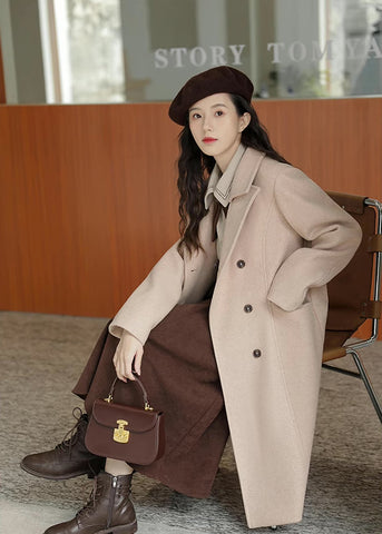 Hosenträgerrock / Bluse aus Cord-Wildleder