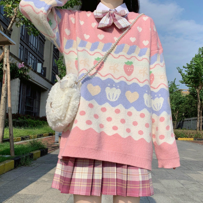 Strawberry Cupcake Sweater