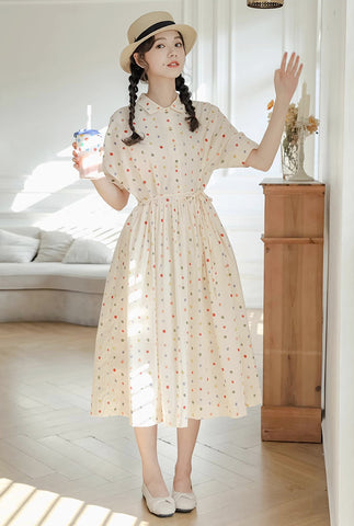 Skittles Polka Dot Shirt Dress