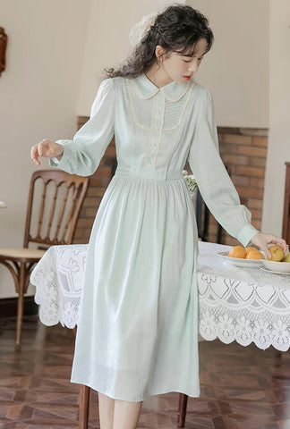 Sunday Tea – Langärmliges Midikleid