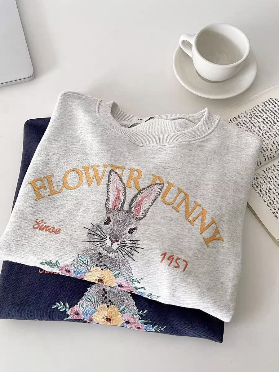 Flower Bunny Sweatshirt