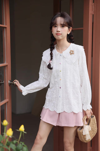 Floral Broderie Blouse