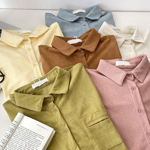 Corduroy Button Up Shirt