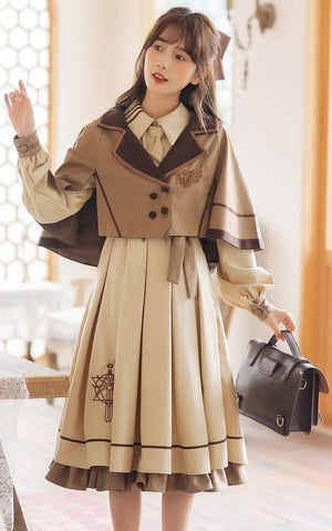 Conjunto de vestido y capa de Little Witch Academia