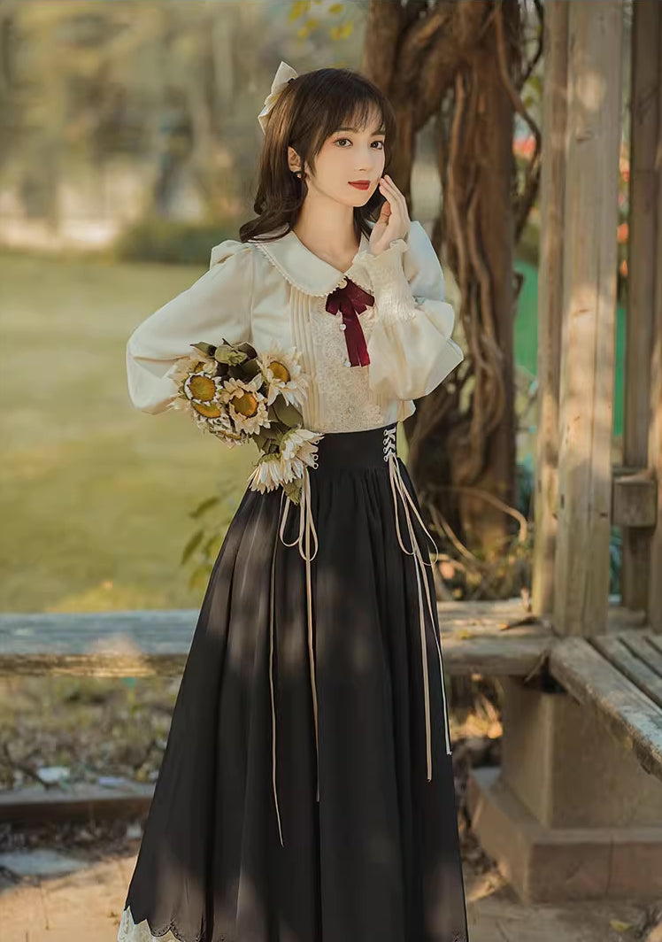 Conjunto de blusa y falda Evergarden