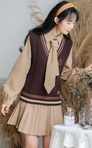 Prep School Vest & Dress Set