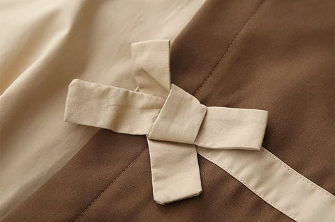 Cocoa Bows Twofer Midi Dress