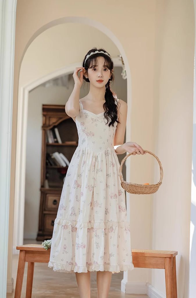 Sweet Rose Midi Dress