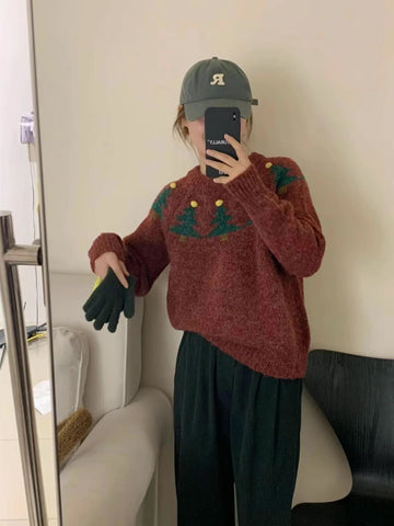 Suéter Fair Isle con árbol de Navidad