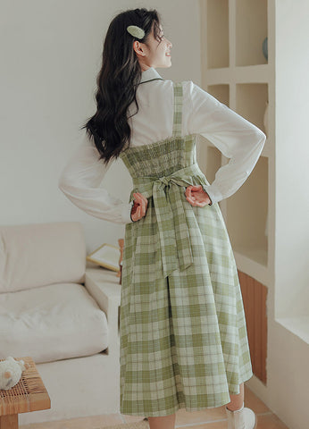 Plaid Cami Swing Dress