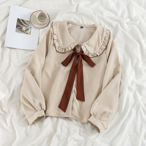 Peter Pan Collar Button Up Shirt