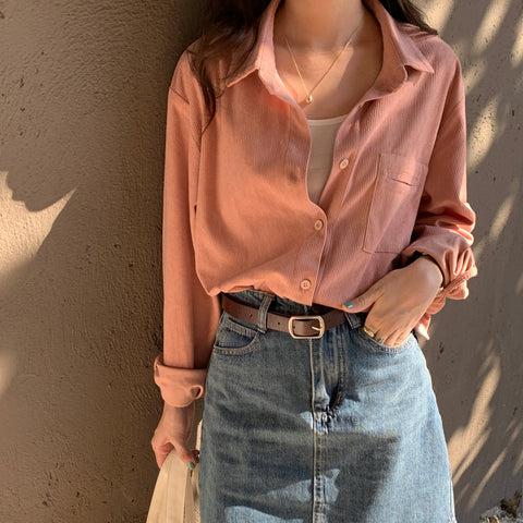 Corduroy Button Up Shirt