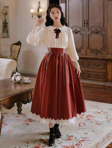 Conjunto de blusa y falda Evergarden