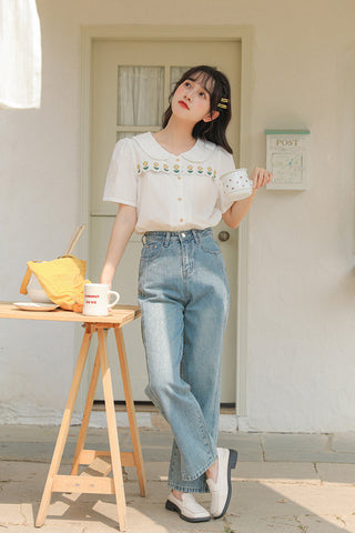 Daisy Chain Scalloped Blouse