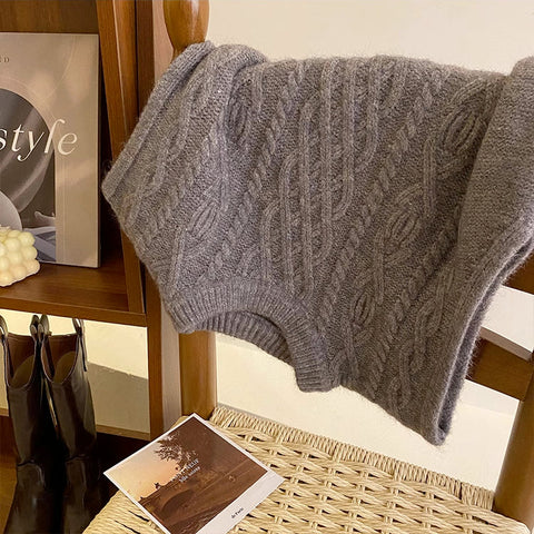 Fall Cable Knit Vest