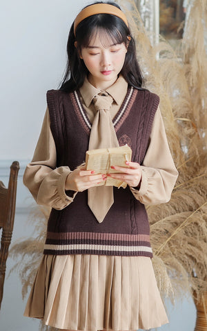 Prep School Vest & Dress Set