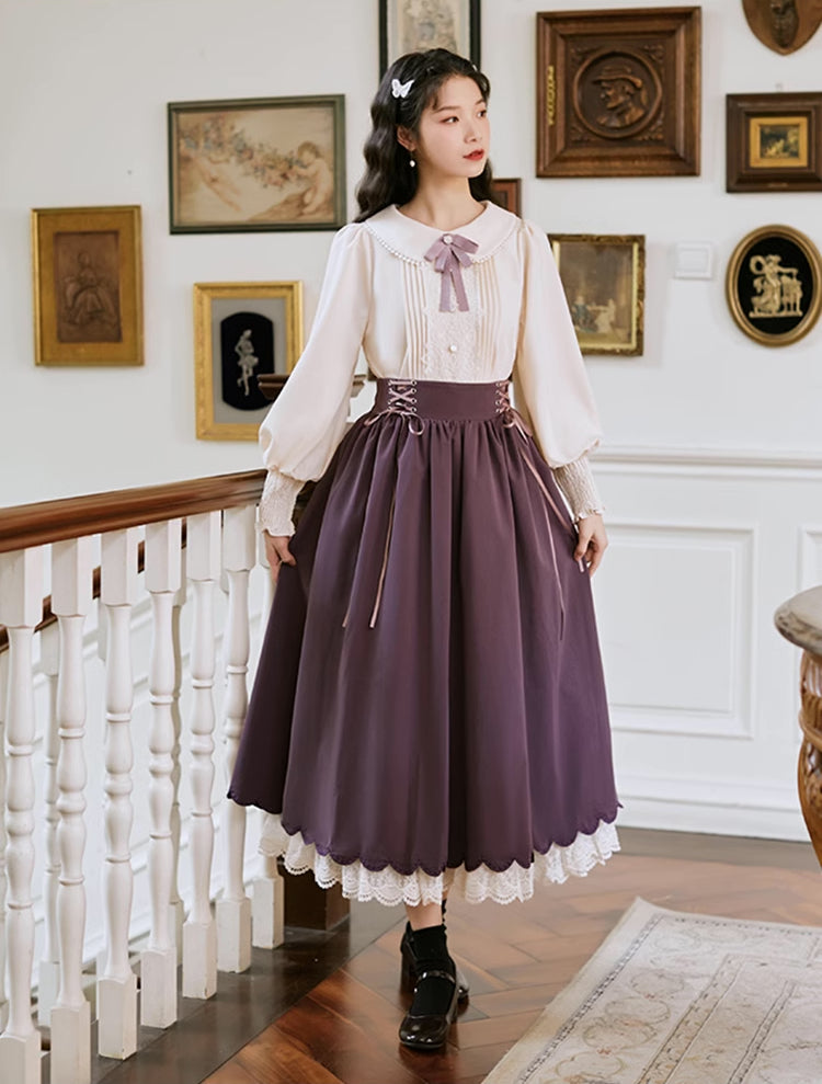 Conjunto de blusa y falda Evergarden
