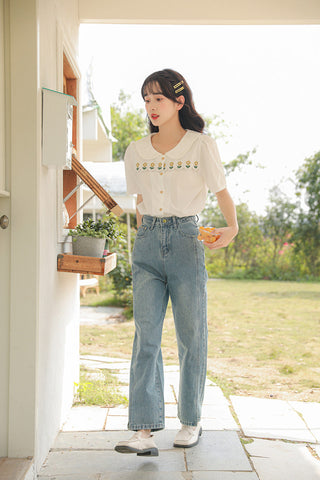 Daisy Chain Scalloped Blouse
