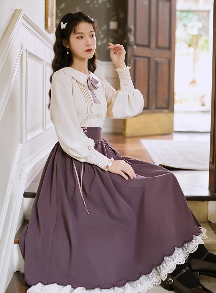 Conjunto de blusa y falda Evergarden