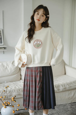 Sudadera de tulipán de crochet